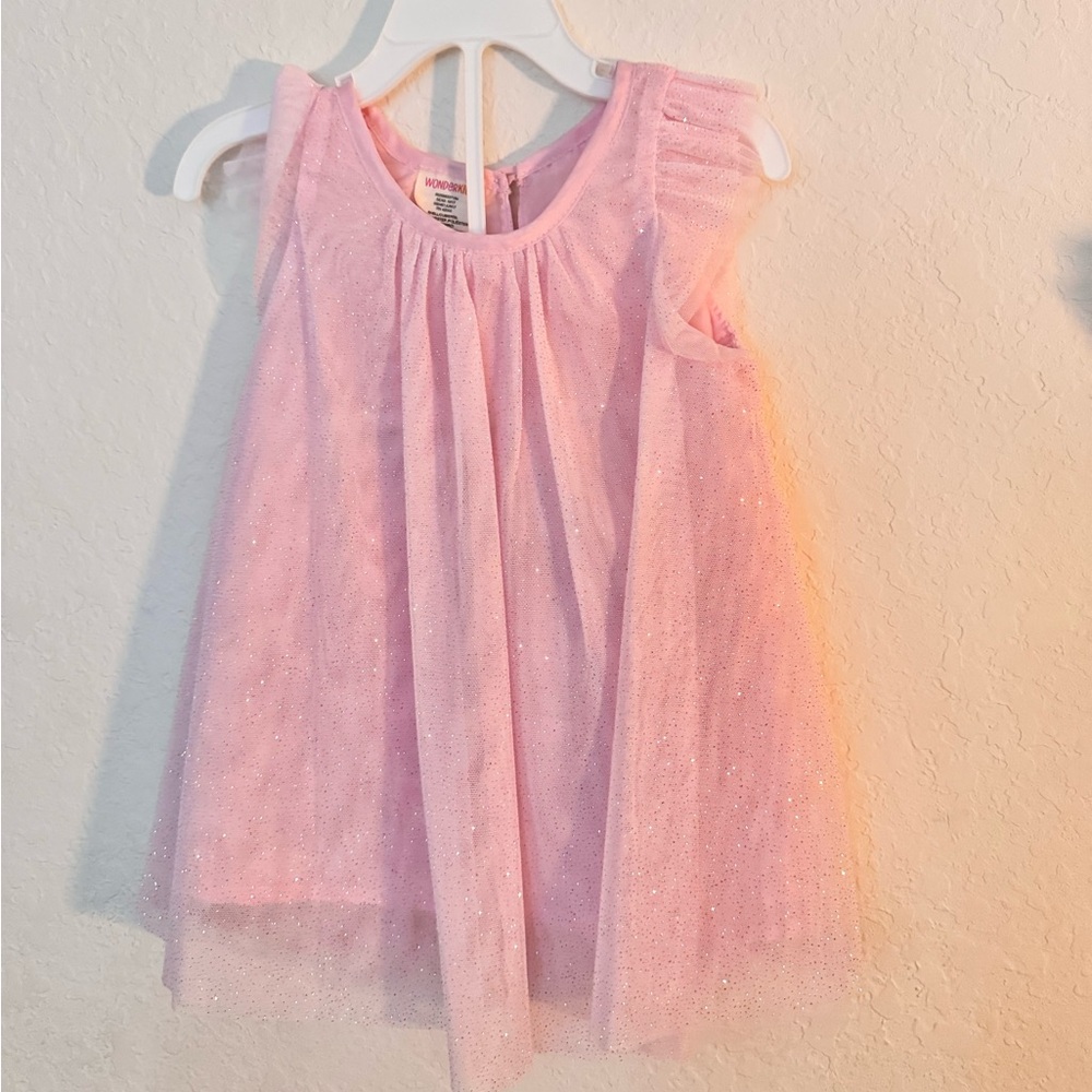 Wonderkids Pink Sparkle Tulle Formal Set 18 Months Baby Girl Infant